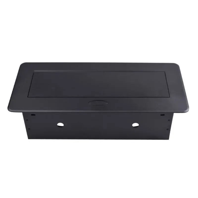 

Metal Plate 3 Power EU Plug Socket Table Desktop Hidden Outlet for Home Office