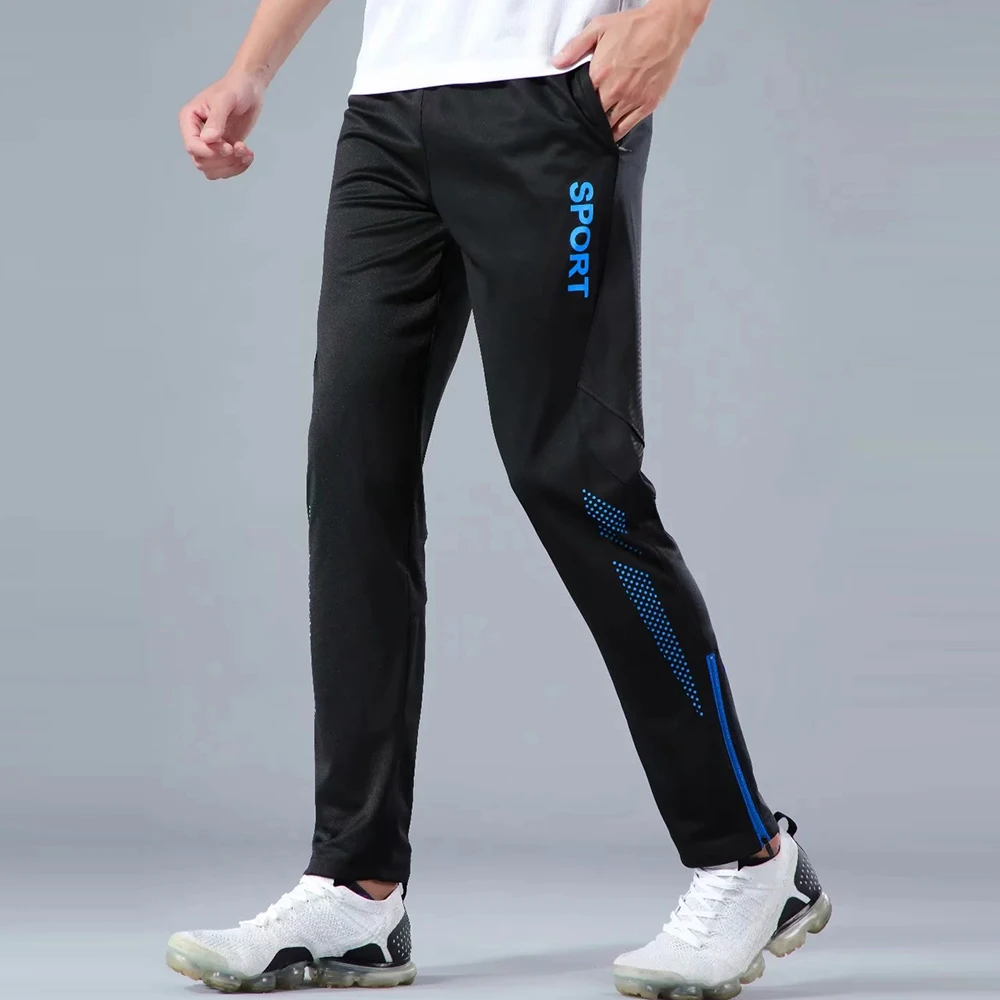 3 Color 5XL Plus Size Running Sport Pants for Men Joggings Sweatpants with Zipper Pockets Football Basketball Training Trousers Running Pants