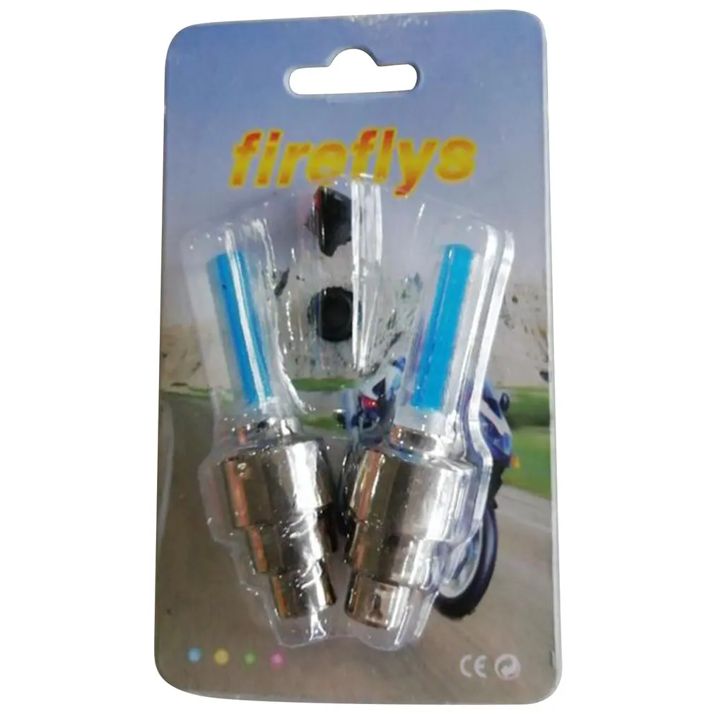 

2pcs bike light with no battery mountain road bicycle bike lights LEDS Tyre Tire Valve Caps Wheel spokes LED Light Hot Search