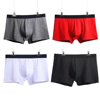 

Men's Underwear Men's Cotton Boxer Head Boys Four Corner Pants Summer Cotton Breathable Men's Underwear Cotton