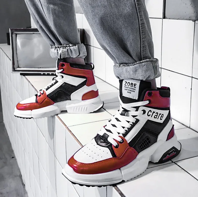 

AJ Air Force One MEN'S Shoes Autumn & Winter 2019 New Style Men High-top Board Shoe Extra High Casual Sports Basketball Trendy S