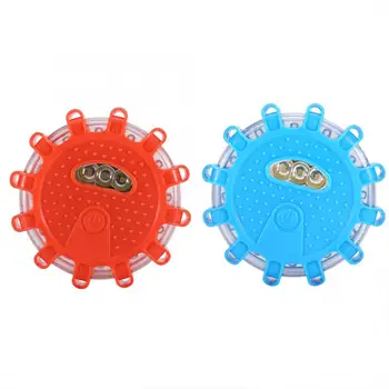 

Red/Blue+White Multifunctional LED Flashing Warning Night Light Roadside Emergency Safety Flare Light