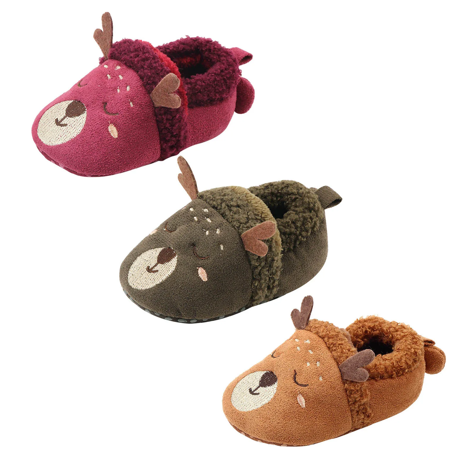 

Infant Baby Toddler Boys Girls Winter Cute Thick Warm Soft Sole Rubber Shoes Non-slip Thick-soled Home Cotton Warm Shoes Cute