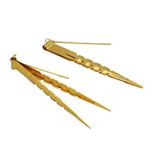 Золотой цвет Высокое качество металлический гребешок аксессуары для кальяна Кальян Уголь щипцы с фольгой удар гвоздь