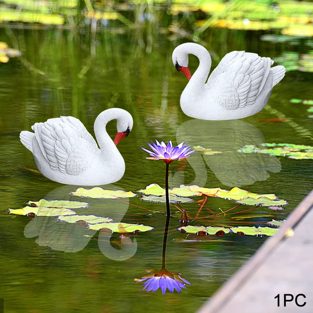 Goose Gyanta Szimuláció Úszó Otthoni Kerti Dekoráció Hattyú Dísz Medence Tó Udvar Golfpályák Parkok Elegáns Gyermekjáték - Image 4
