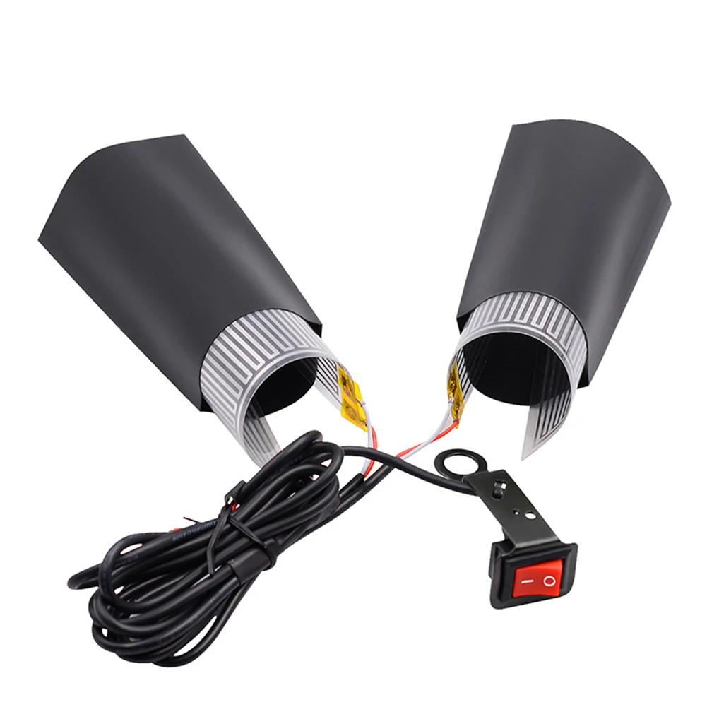 Прочные теплые аксессуары 12V мотоцикл с подогревом ручки ручка переключателя Вставки колодки зимняя накидка 10 Вт универсальный блок питания с лентой