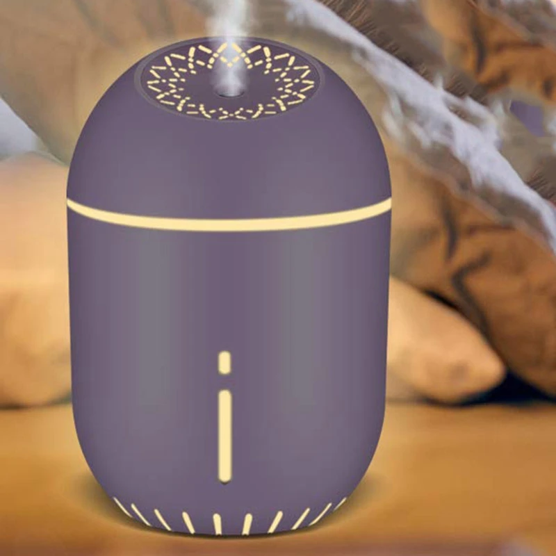 Small Humidifier Mini Humidifier Aromatherapy Ultrasonic Air Cool Mist Humidifier with Night Light Waterless Auto Shut-Off for H