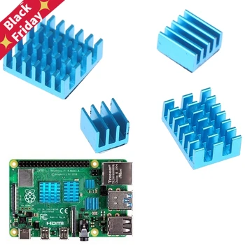 

4pcs/lot Aluminum Heatsink Radiator Cooler Kits for Raspberry Pi 4B Computer Cooler Radiator