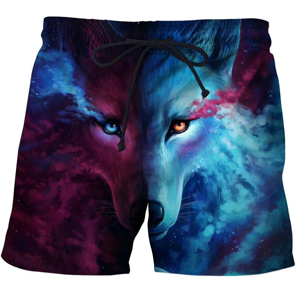 2021 Men's Hot Sale Beach Shorts Men's 3D Printing Fun Animal Running Top Sports Shorts High Quality Hip Hop Swimming Shorts