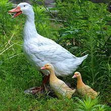 Реалистичная наружная садовая Смола искусственная модель утки скульптура, декор ремесла
