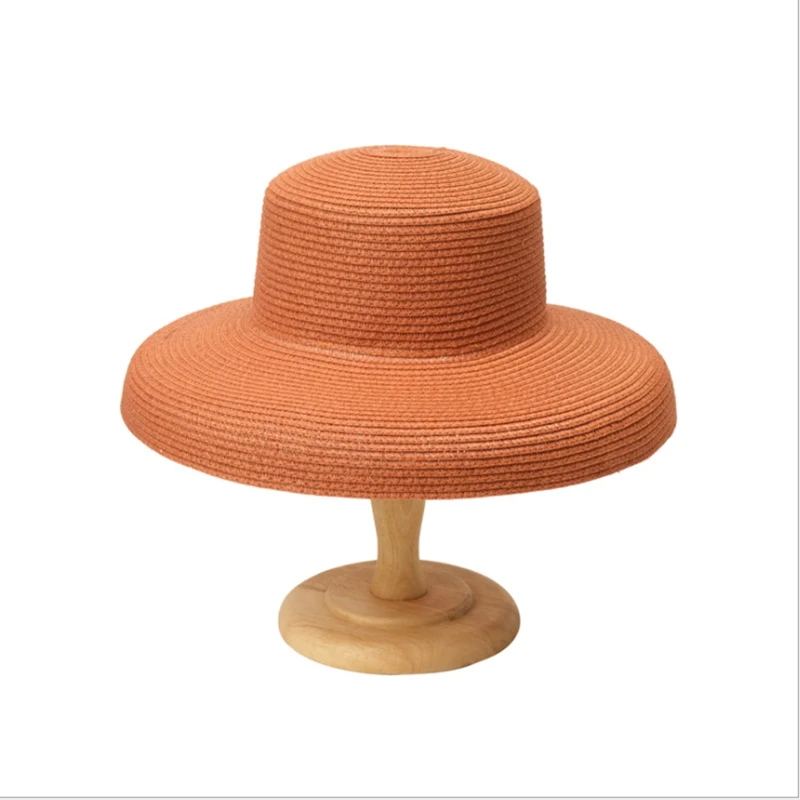 Elegant Wide Brim Straw Hat