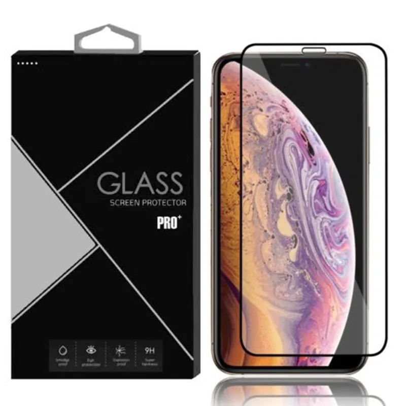 Полное покрытие из закаленного стекла для iPhone11/11Pro/11Pro Max/XSMax XR X взрывозащищенное