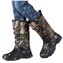 Зимняя Мужская Уличная обувь для охоты и пеших прогулок; Теплая обувь с нескользящей подошвой; водонепроницаемые зимние ботинки для рыбалки;# G3
