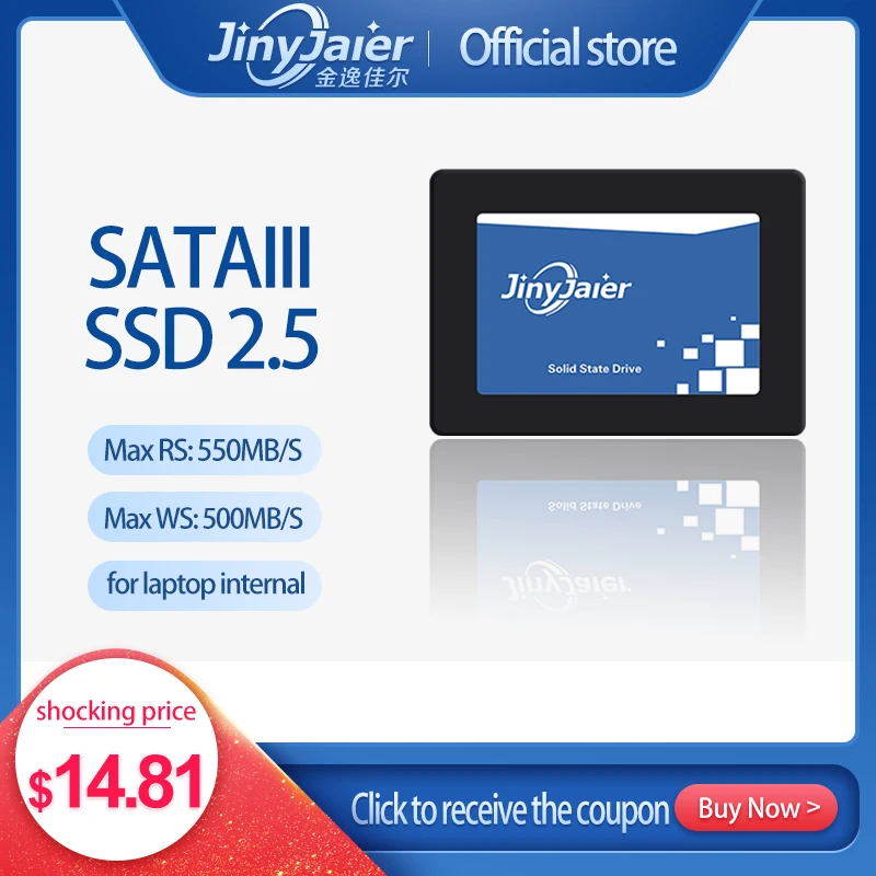 JinyJaier SSD hdd 2,5 SATA3 256 ГБ/512 ГБ/1 ТБ Внутренний твердотельный жесткий диск для компьютера ноутбука pc120гб 240 ГБ