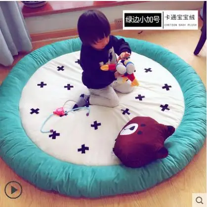 145Round Carpet Fruit 3D Print Soft Carpets Anti-slip Rugs Kids Room Home Decor Computer Chair Mat Kiwi Watermelon Floor Mat - Цвет: Зеленый