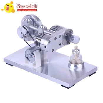 

Aluminium Alloy Quartz Heating Tube Stirling Engine Educational Model Kit