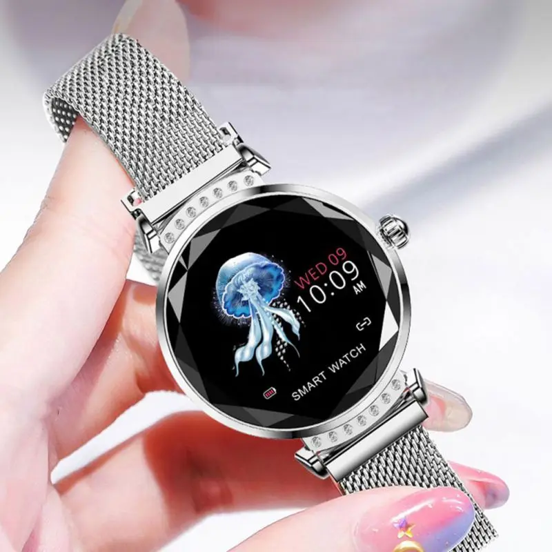 New Beautiful H2 Smart Bracelet Continuous Heart Rate Detection IP67 Waterproof Female Physiological Reminder Magnetic Strap