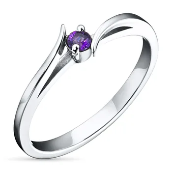 

Ring of silver with amethyst