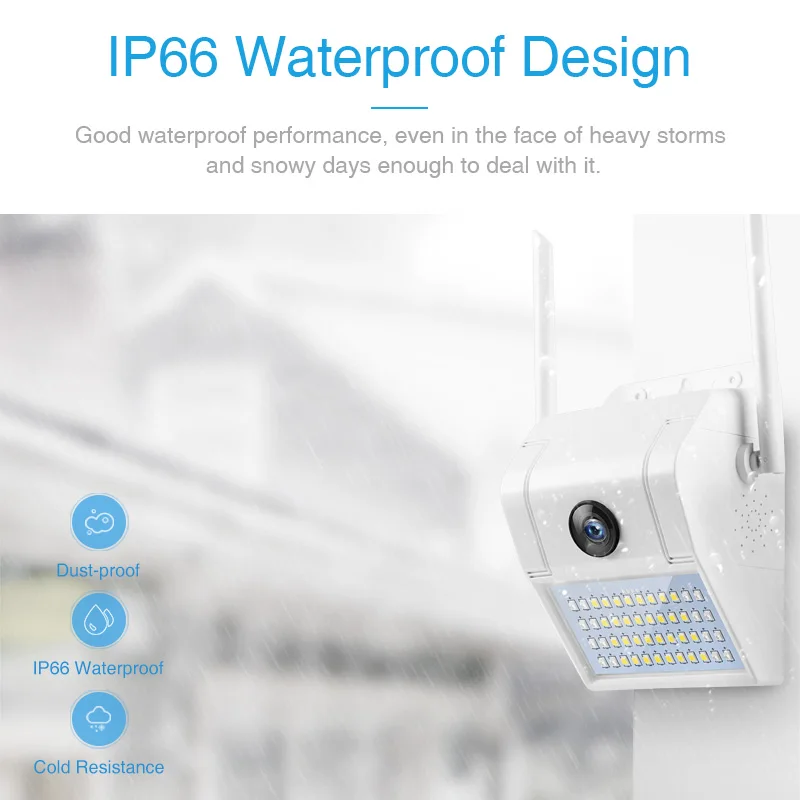 2.0MP наружная камера безопасности 1080P WiFi ночного видения с светодиодный датчиком