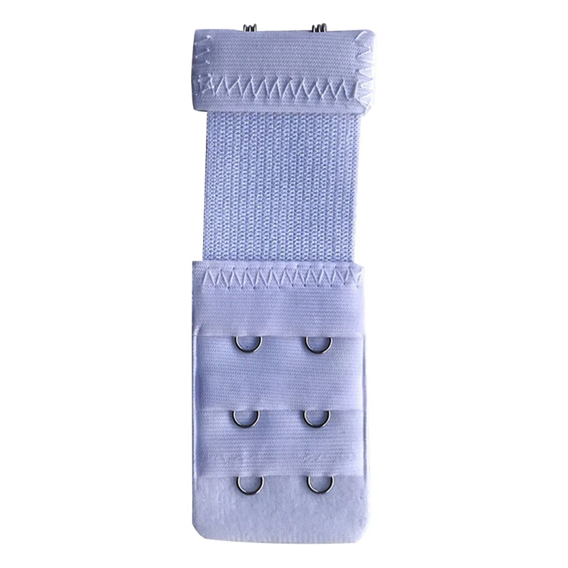 8pcs Elastic Bra Lengthened Buckle Extension Bra Buckle Three Rows Of Two Buckle Seamless - Цвет: WT
