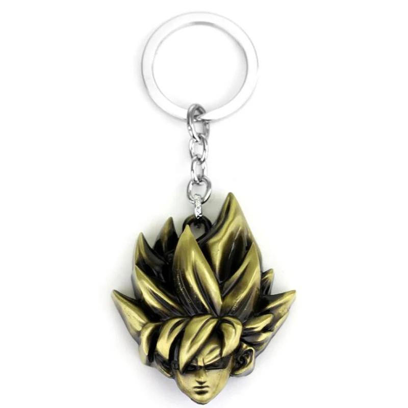 new golden 20 шт./лот комиксы Dragon Ball Эволюция Вегета маска брелки мужские модные украшения для автомобиля украшения - Цвет: new golden