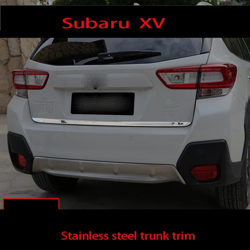 Подходит для subaru 1819 XV специальная задняя дверь из нержавеющей стали Декоративная полоса резервная коробка дверь яркая полоса декоративная