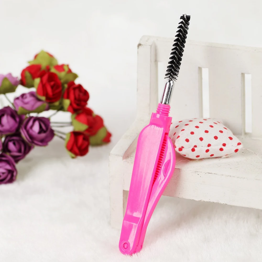 

New Professional Double Head Beauty Makeup Eyelash Comb With Eyebrow Brush Mascara Wands Applicator Beauty Makeup Cosmetic Tools