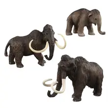 

3Pcs Mammoth Figure Toy Inspire Imagination High Simulation Educational Toys Artificial Wild Animal Elephant Toy Kit for Kids