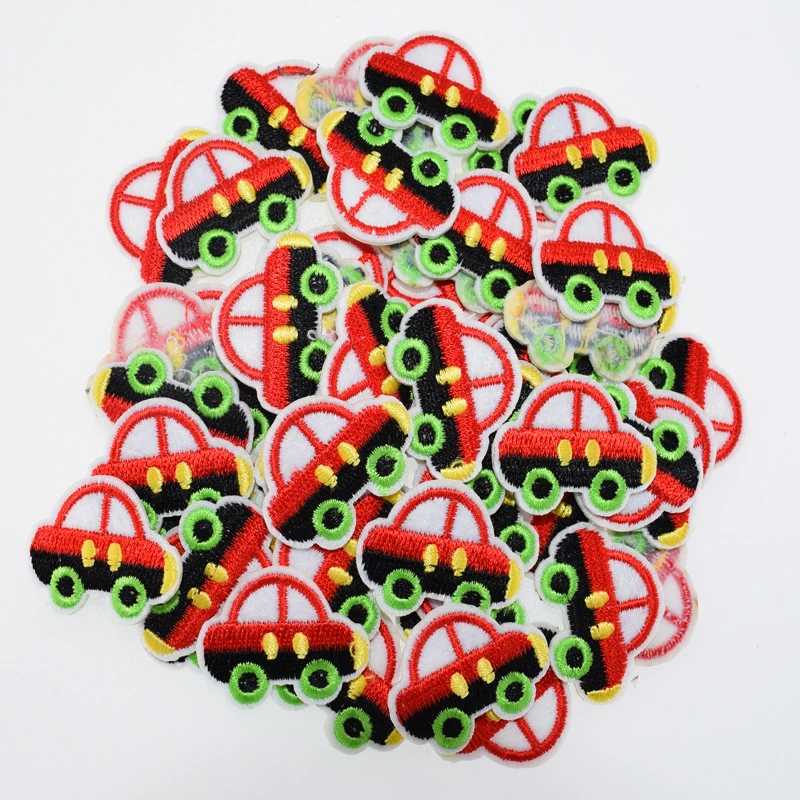 5Pcs Embroidery patches for clothing Heart Butterfly Star Bee Cherry iron on patches fabric for cap bag accessories