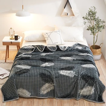 

Leaves High Quality Thicken Plush Bedspread Blanket 200x230cm High On Density Sofa/Bed/Car For The Soft Super Flannel To Blanket