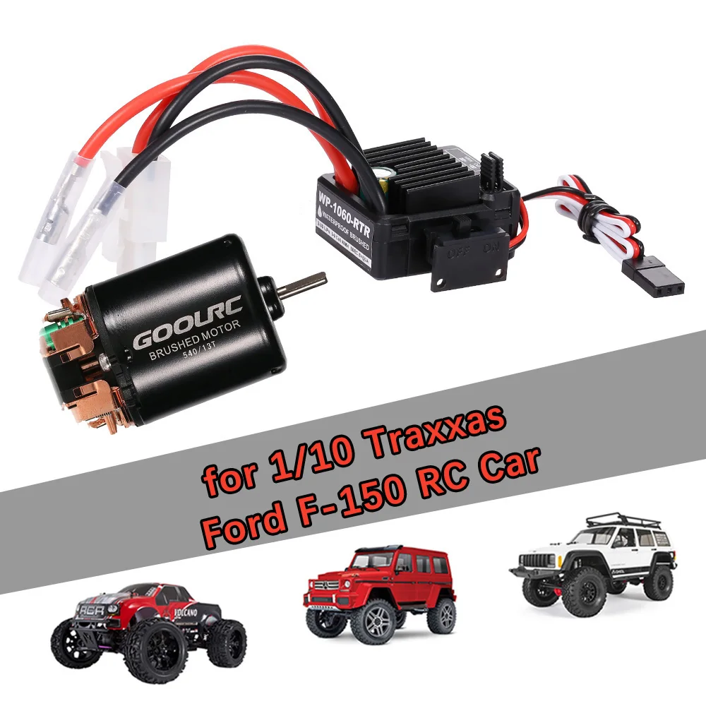 GoolRC 540 13T матовый двигатель с 60A ESC Combo для 1/10 Traxxas Ford F 150 RC автомобильные детали|motor