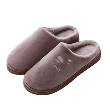 Зимняя мужская домашняя обувь; женские теплые Нескользящие домашние тапочки; домашняя обувь; женские меховые тапочки; Прямая поставка