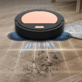 

1800Pa USB Charging Sweeping Robot Home Cleaner Lazy Intelligent Vacuum Cleaner (Black)