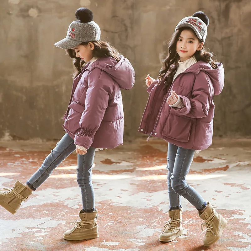 

Girls Winter 2019 New Style CHILDREN'S Cotton Clothes GIRL'S Big Boy down Coat Cotton-padded Jacket Thick Western Style Cotton O