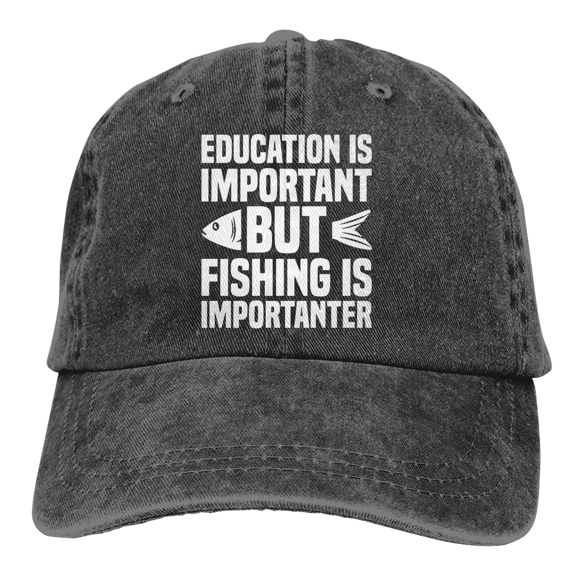 Образование является важным Casquette черный унисекс Мужские Женские деним Strapback бейсболка Регулируемая Гольф папа шляпа