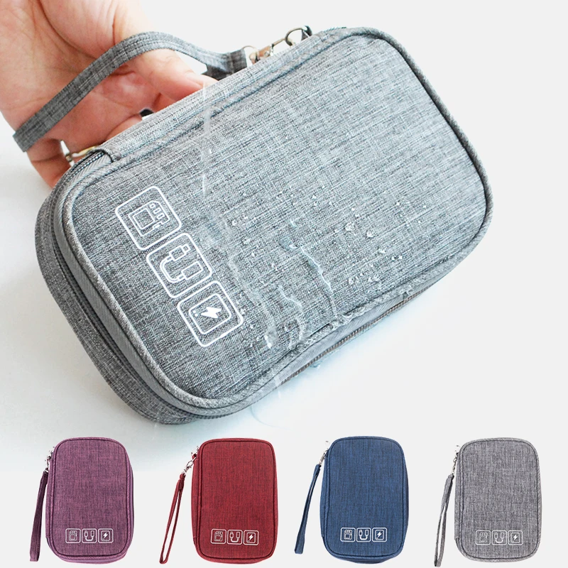 

2020 Cable Bag Organizer Wires Charger Digital Usb Gadget Portable Electronic Earphone Case Zipper Storage Pouch Accessories