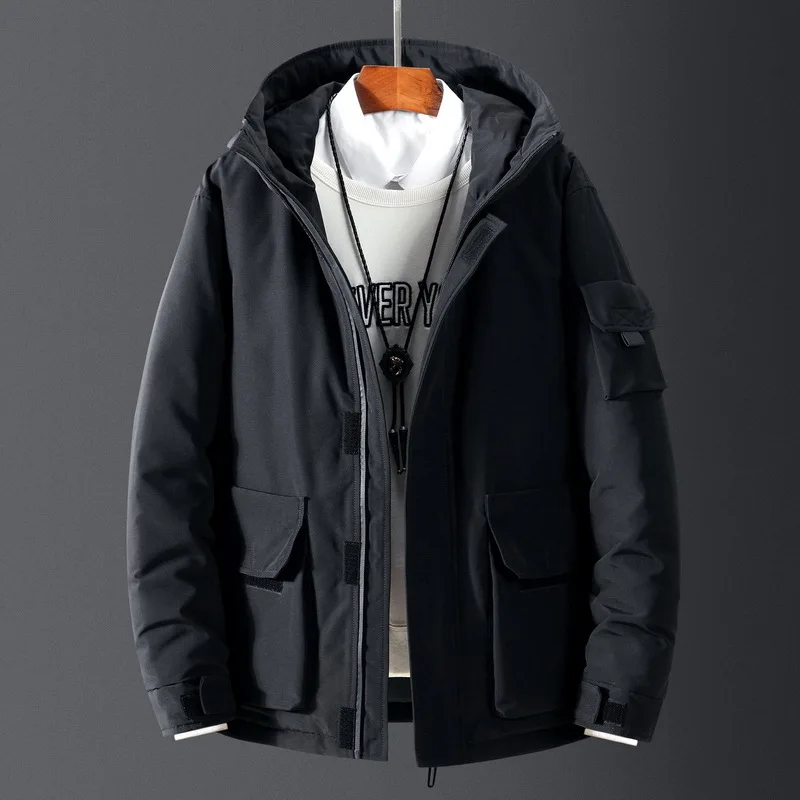Tooling Down Jackets Coat Men Winter Cold Tooling Cotton Jackets Overcoats for Teens Thick Warm Windbreaker Winter Coat Men