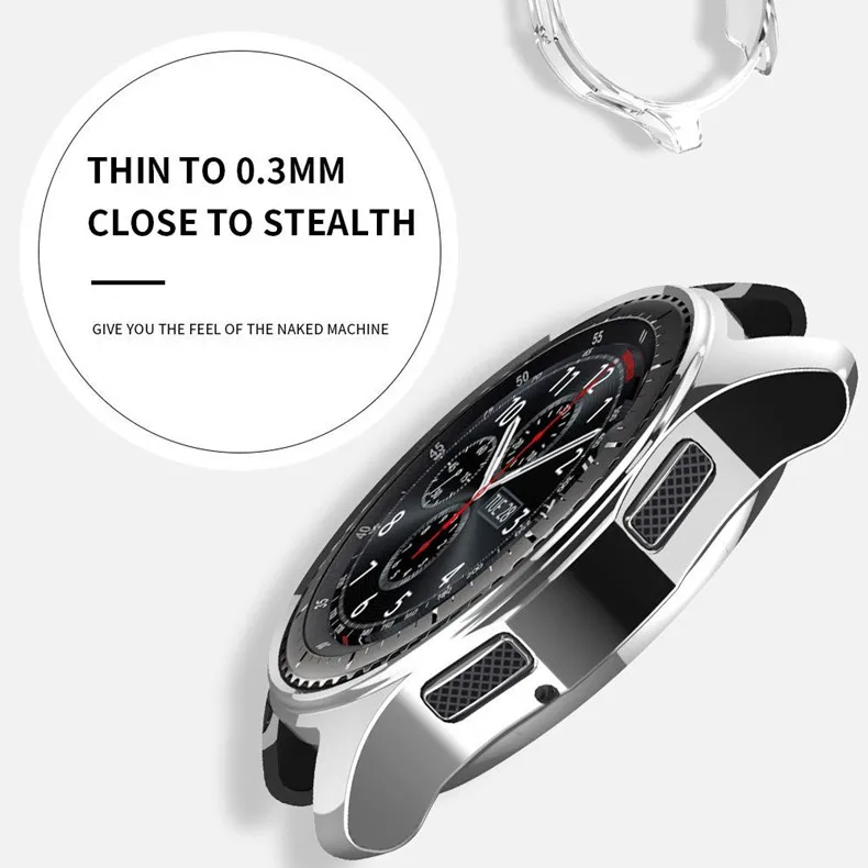 Чехол для samsung Galaxy Watch 46 мм 42 мм gear S3 frontier чехол galss Бампер Мягкий Смарт-часы аксессуары покрытый защитный корпус