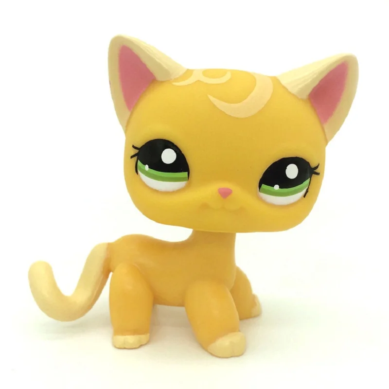 Новый LP Pet Shop игрушки стоят выдра мяу короткие волосы кошка с декором в виде