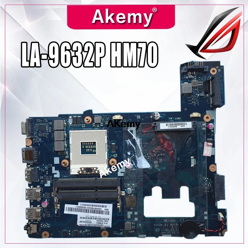 

LA-9632P Laptop motherboard for Lenovo G400 original mainboard HM70 (support Pentium CPU only)