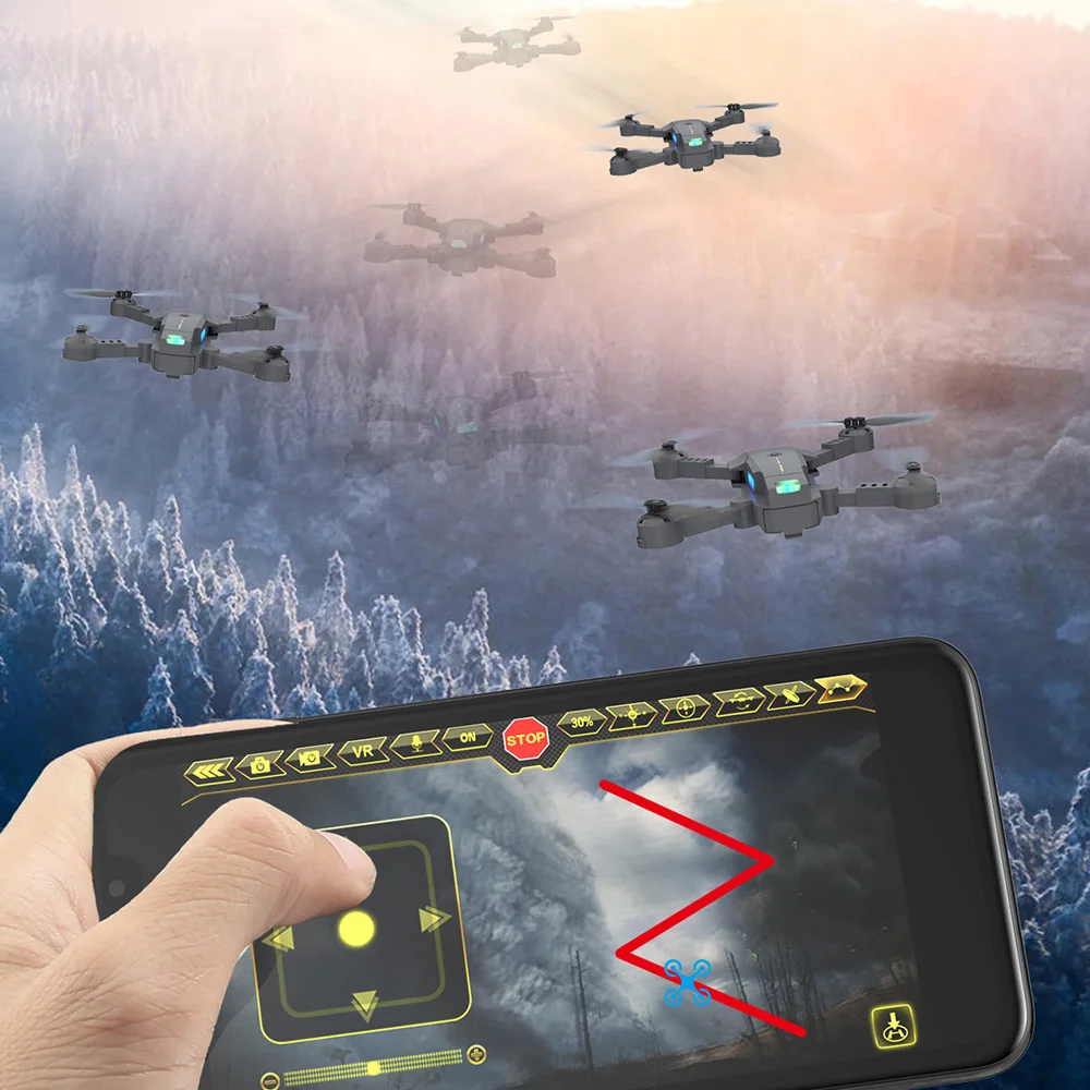 Радиоуправляемый Дрон XT-10 с фиксированным высоким зондированием HD 1080P камера Квадрокоптер Дрон wifi FPV с широкоугольным складным пультом дистанционного управления