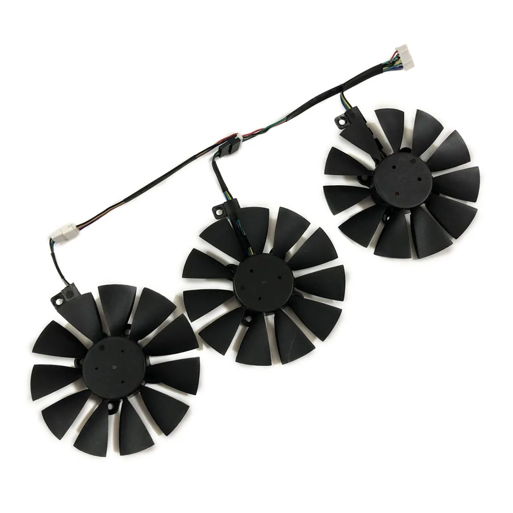 

3Pcs/Set VGA GPU Cooler Fan,PLD09210S12HH,For ASUS STRIX R9 390X/390 RX480 580 RX VEGA Graphics Cards