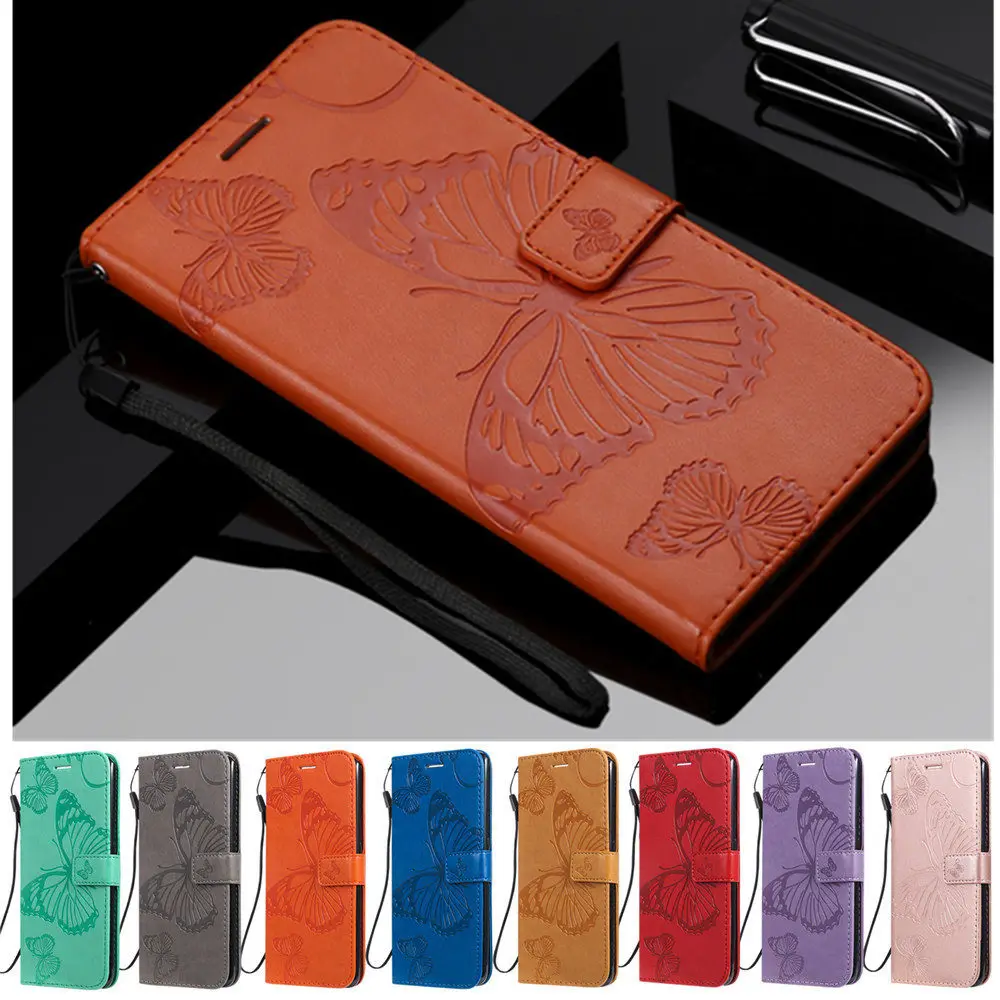 Leather Wallet Case For Samsung Galaxy Note 10 10+ 5G M30 M20 A70 A50 A30 A80 S10 Card Cover A3 A5 J3 J5 J7 2016 2017 J530 | Мобильные