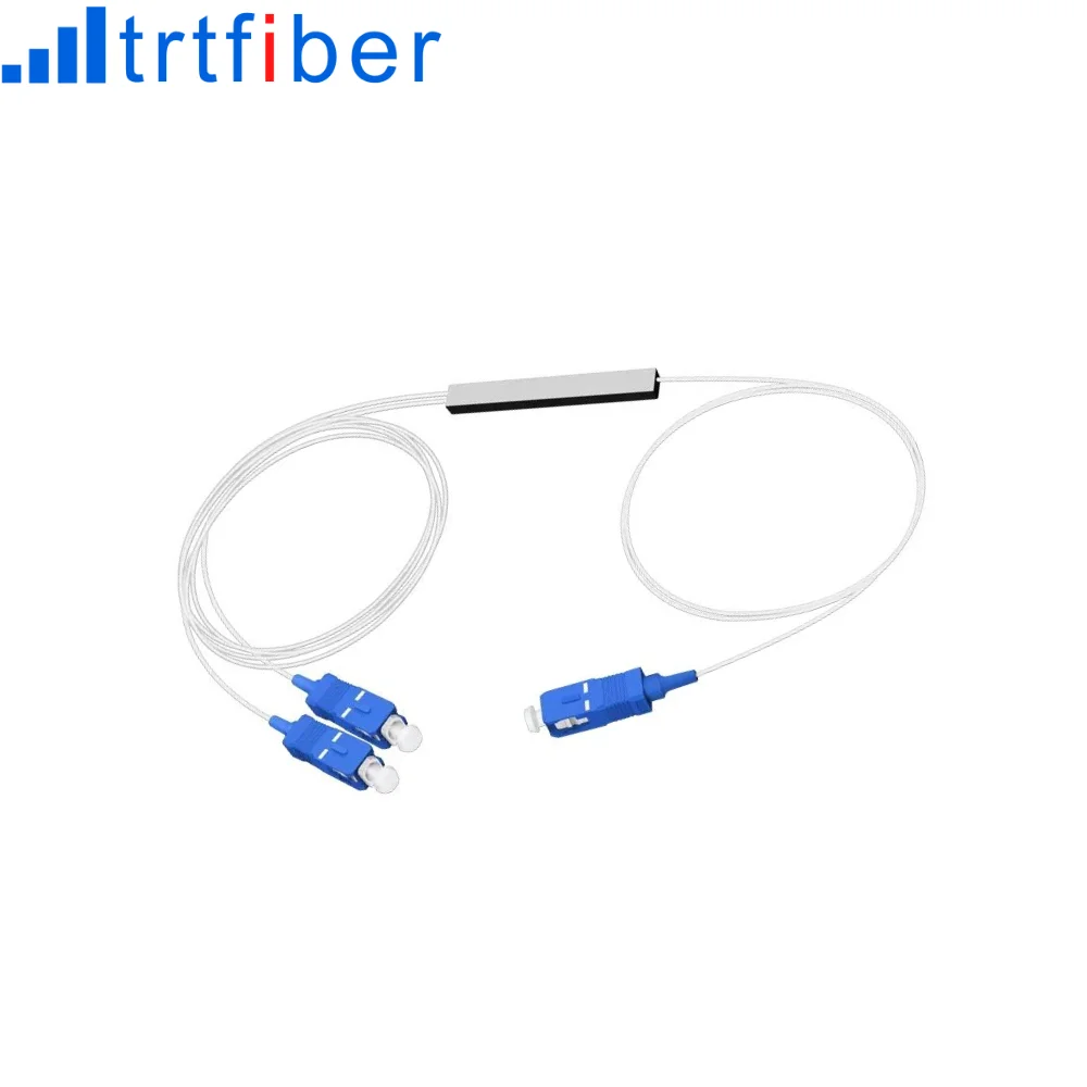 

1X2 PLC Fiber Optic Splitter SM With Steel Tube And LSZH Jacket High Quality