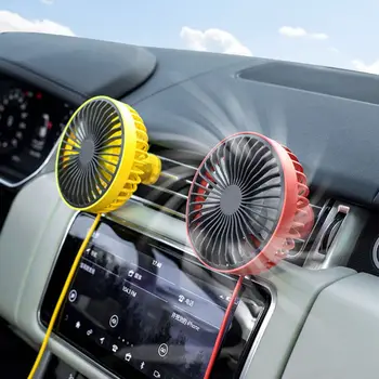

Universal 360° Rotatable Car Air Vent Mounted 5V USB Fan 3 Speed LED Cooling Desk Fan for Sedan SUV Truck Auto Vehicles