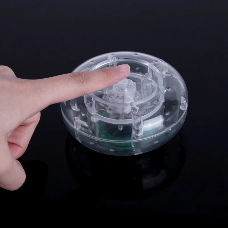 Забавный пластиковый материал лампа в виде павлина на палец цветная игрушка светодиодный светильник кольца случайный цвет гаджеты для