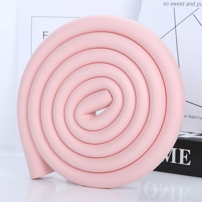 U Shape Pink 2 м DIY Cut детский защита для стола защитные насадки для углов U L форма Подушка для дома Детская безопасность защитная лента из пенки в полоску - Цвет: U Shape Pink