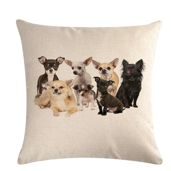 

1 Pcs Pug Pet Dog Pattern Cotton Linen Throw Pillow Cushion Cover Car Home Sofa Bed Decorative Pillowcase Funda Cojin