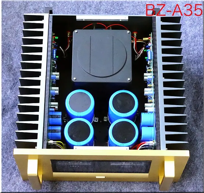 Full aluminum DIY A15/A35/A65  power amplifier chassis class A enclosure big heatsink HIFI VU header box