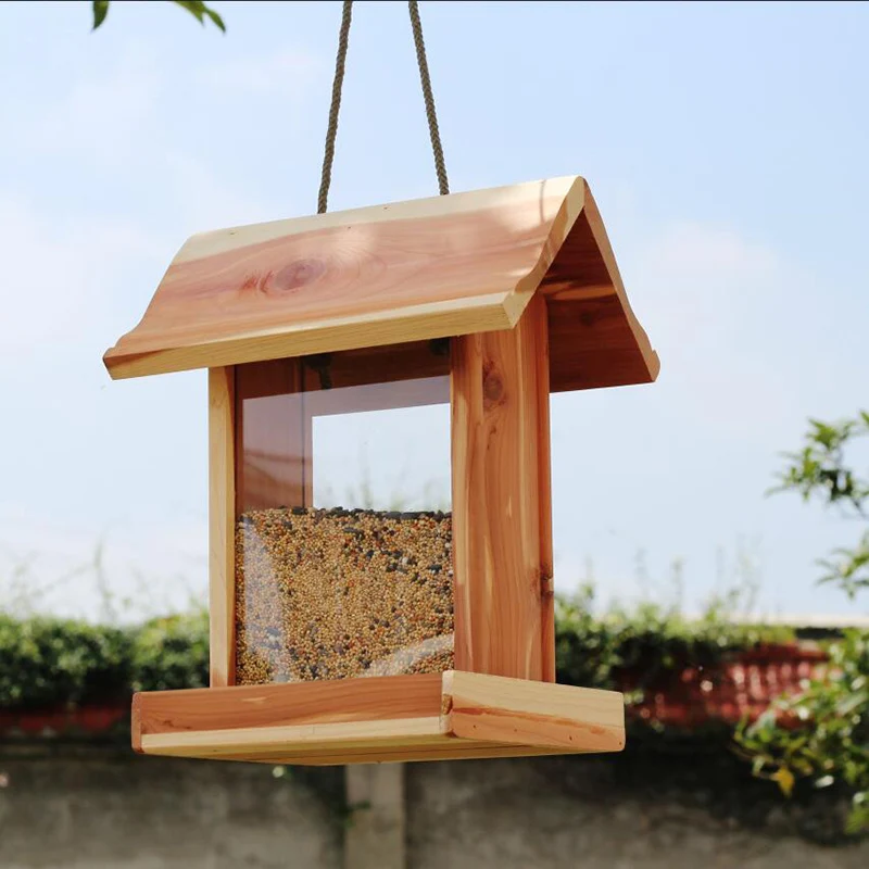 

Кормушка из кедрового дерева ручной работы